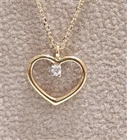 Halskette Dal Maso Gioielli Dame in Gold Diamante 0.02 Ct PEN 02016 - PEN 02016